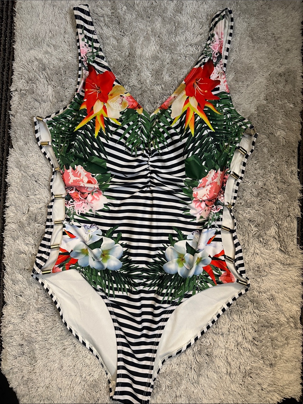 Nicole Miller swim. Woman’s one piece swim suit